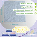 Microfiber Cleaning Cloths 60-Pack Microfiber Towels Pull-Out Packs 8.7x8.7 in - Image 3