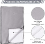 8 Pieces Large Jewelry Polishing Cloth Set Cleaning Cloths Silver Polishing - Image 3