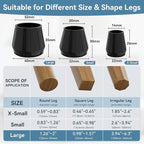 24PCS Silicone Chair Leg Floor Protectors - Image 3