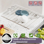 Large Stone Dish Drying Mats for Kitchen Counter – Foldable Quick Dry Stone Mat - Image 4