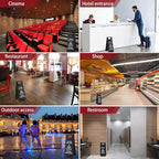 LEIFIDE 4 Pcs Stainless Steel Wet Floor Caution Sign Bulk 8.8 Pound Portable - Image 5