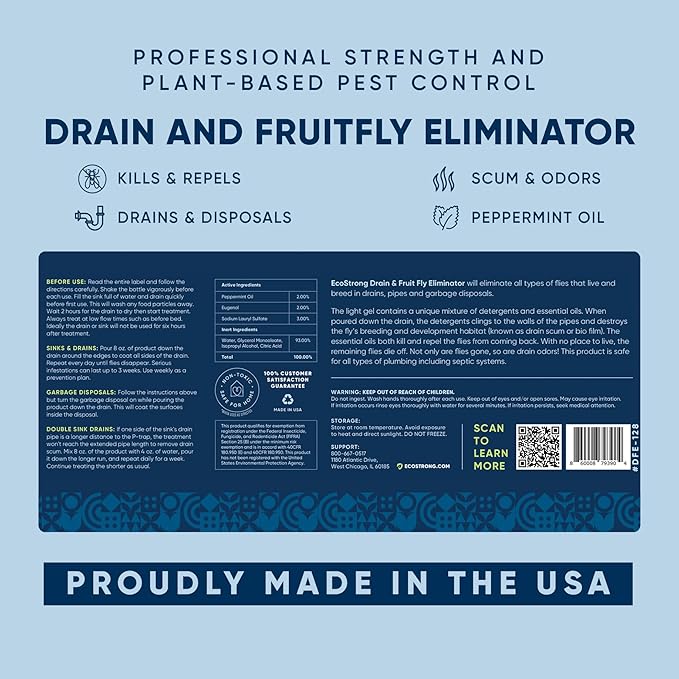 Fruit Fly Drain Treatment | Drain Fly Eliminator | All-Natural, Eliminates Gnats - Image 9
