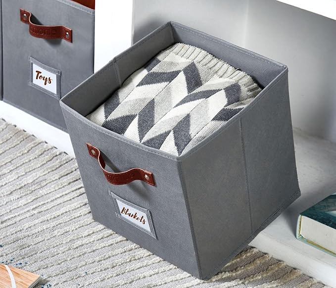 DECOMOMO Storage Cubes, Fabric Organizer Bins - Image 8