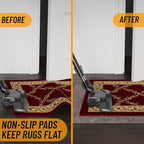 Ottomanson 8' x 10' Non-Slip Rug Pad Gripper 1/4 Inch Thick Dual Surface Felt + - Image 3