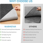 Warmstar 3x5 FT Non Slip Rug Pad, 100% Waterproof Felt Rug Pad - Image 8