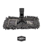 SWOPT Angled Broom Head + 12” Dust Mop Head + Plastic Dustpan – Multi-Surface - Image 3