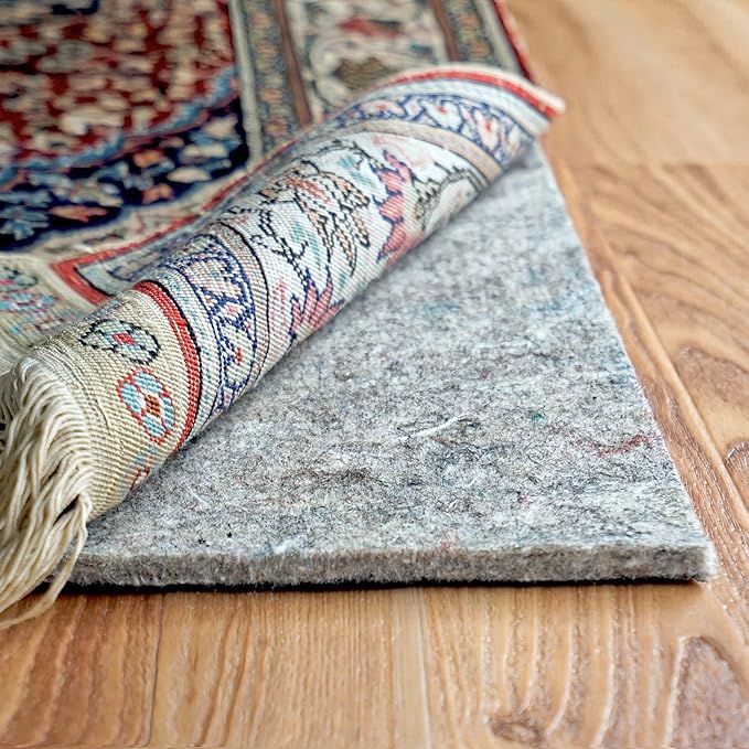 RUGPADUSA - Dual Surface - 7'10" x 10' - 1/4" Thick - Felt + Rubber - Non-Slip by RugPadUSA