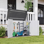 Aoxun Outdoor Storage Cabinet 35 Cu.Ft Outdoor Trash Can Storage Shed - Image 5