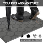 FONEYI Indoor Door Mat, Entrance Rug 24" x 36" Non-Slip Rubber Backing - Image 3