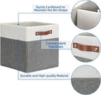 Temary Storage Cubes 12ﾗ12 Fabric Cube Storage Bins Foldable Storage Baskets - Image 3