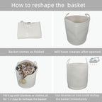 Cotton Rope Laundry Basket Hamper - Image 6