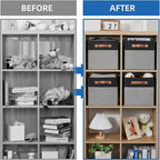 Temary 11 x 11 Cube Storage Bins Fabric Storage Cubes - Image 5