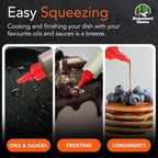 6-pack Plastic Squeeze Bottles for Sauces - 8oz Condiment Squeeze Bottles for - Image 5