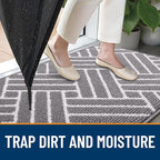 OLANLY Long Indoor Door Mat, 59x20 Inch, Dirt Resistant and Absorbent, Non-Slip - Image 2