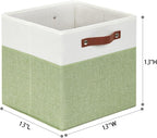 HNZIGE Fabric Cube Storage Bins 13x13 Set of 4 Canvas Storage Baskets - Image 8