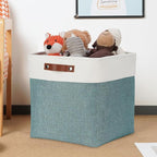 DULLEMELO Storage Bins, 4 Pack Of 13x13x13 Decorative Storage Cube Bins Suit - Image 6
