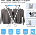 funest Drying Rack Clothing, 79 Inches Adjustble & Foldable Laundry Drying Rack - Image 3