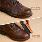 4 Pcs Horsehair Shine Shoes Brush Kit Polish Dauber Applicators Cleaning - Image 4