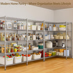 Himimi Storage Shelves-5 Tier Heavy Duty Wire Shelving Unit - Image 5