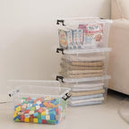 Citylife 22 QT Clear Plastic Storage Bins - Image 2