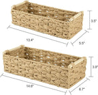 OIAHOMY Toilet Paper Baskets Handmade Paper Rope Decorative Wicker Storage Tank - Image 3