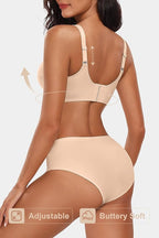 Vertvie Womens Seamless Bras No Underwire Supportive Wireless Push Up Full - Image 7
