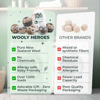 No More Dryer Sheets! Reusable Wool Dryer Balls XL 6-Pack - Image 7