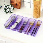 Maitys 12 Pcs Vanity Drawer Organizer 9 x 3 x 2 Inches Clear Plastic Utensil - Image 3