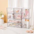 Vtopmart Clear Stackable Storage Drawers Set of 5, Plastic Organizer Bins - Image 6