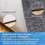 Non-Slip Rug Pads 1/4” Thick, 10x14Ft Waterproof Rugs Non Skid Rug Pad - Image 8