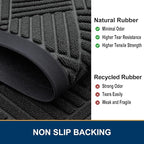 Smiry Front Door Mat Outside Entrance, Heavy Duty Outdoor Indoor Natural Rubber - Image 5