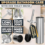 Stylish Stainless Steel Toilet Brush and Holder Set - Image 6