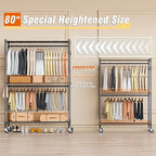 Homdox 3 Tier Heavy Duty Garment Rack - Image 5