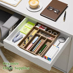 Acacia Wood Silverware Drawer Organizer, Kitchen Utensil Cutlery Drawer - Image 4