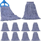 JERIA 8 Pack Heavy Duty Mop Head Replacements, String Mop Head by JERIA