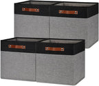 HNZIGE Storage Baskets for Organizing, Square Fabric Storage Cubes Bins 13 x 13 - Image 9