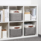 DULLEMELO Storage Baskets for Organizing, Rectangular Fabric Storage Bins - Image 7