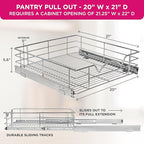 HOLDN’ STORAGE Heavy-Duty Premium Collection Pull Out Cabinet Organizer - Image 3