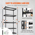 VEVOR Storage Shelving Unit, 5-Tier Adjustable, 2000 lbs Capacity, Heavy Duty - Image 6