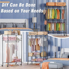 Homdox Rolling Garment Rack - Image 4