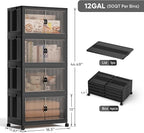 Jalove 50QT Plastic Storage Bins - Image 2