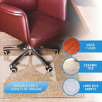 GLSLAND 36" x 46" Tempered Glass Chair Mat Heavy-Duty Floor Protector - Image 5