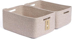Large Storage Baskets for Shelves, Closet Organizers Bins for Clothes Blanket by MiniArkStorageBasketsHome