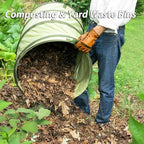 YUDI & GARDEN 45 Gallon Hard Bottom Collapsible Garden Bag｜Collapsible Trash - Image 8