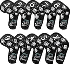 Golf Iron Covers Lucky 777 Golf Iron Headcover 10pcs Synthetic Leather Golf by BAIRBREGOLF