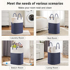 Laundry Basket, Woven Cotton Rope Laundry Hamper, Versatile Storage - Image 5