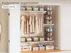 Deeper 4'' Design 5 Tier Foldable Hanging Closet Organizer and Storage，Wire - Image 8