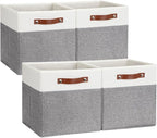DULLEMELO Storage Cubes 12 inch, Collapsible Sturdy Cube Storage Bins by DULLEMELO