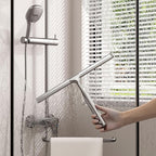 Shower Squeegee for Glass Doors, Stainless Steel Shower Squeegee for Bathroom - Image 3