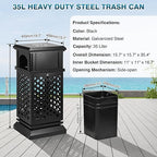 IRONWALLS Indoor/Outdoor Trash Can - Image 2